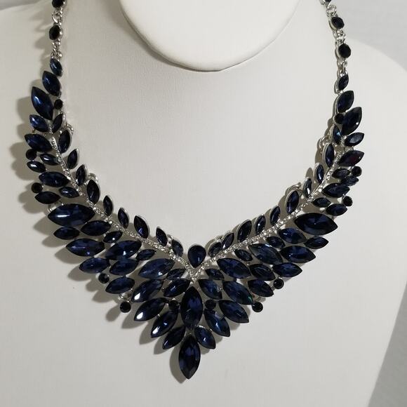 Rare blue marquise bib statement 14" 2" ex.  1.1936 - Picture 11 of 16